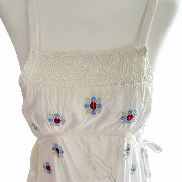 NEW Free People Dewdrop Maxi Dress White Ivory Floral Lace Size M NWT - Picture 10 of 16